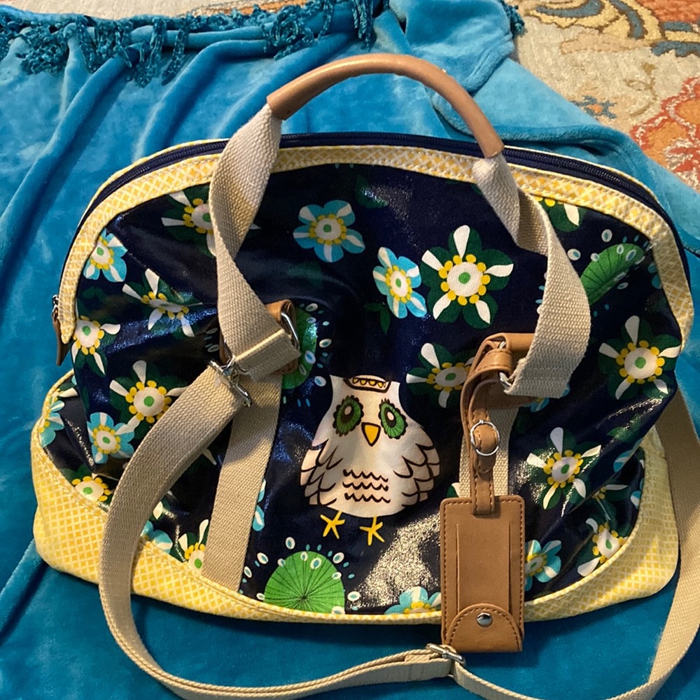 Large vinyl tote bag